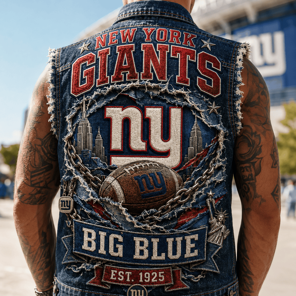 NYG PREMIUM DENIM VEST LNTH