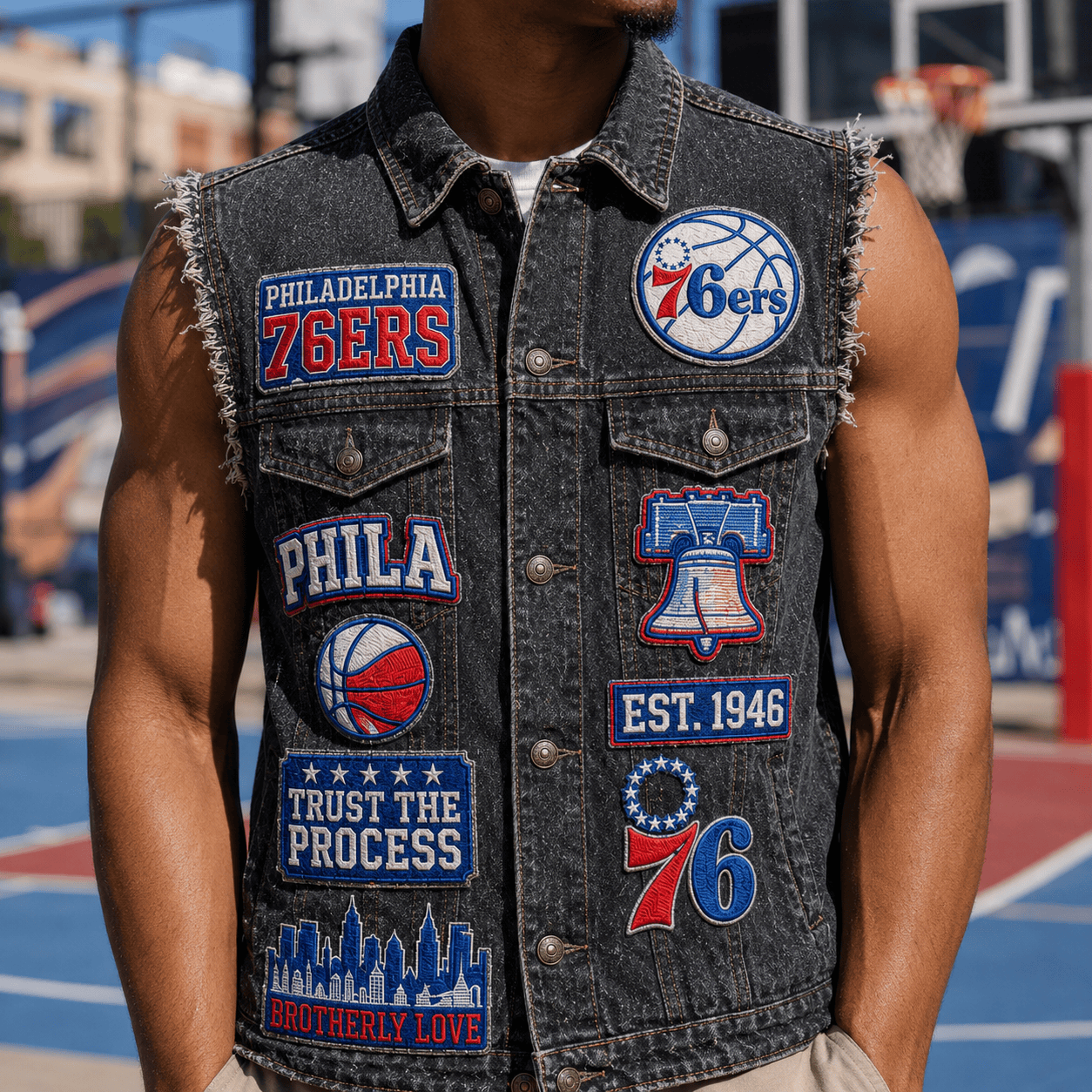 PL77 PREMIUM DENIM VEST NVH