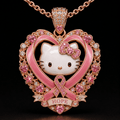 HLKT Solid Gold Chain with Diamond Pendant PDL