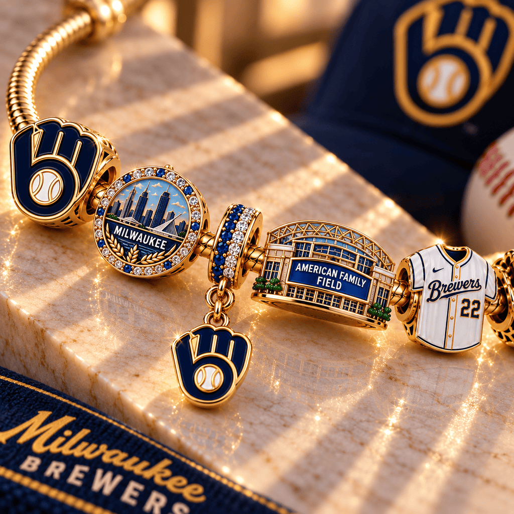 MLKB Gold Charm Bracelet Set NHVH