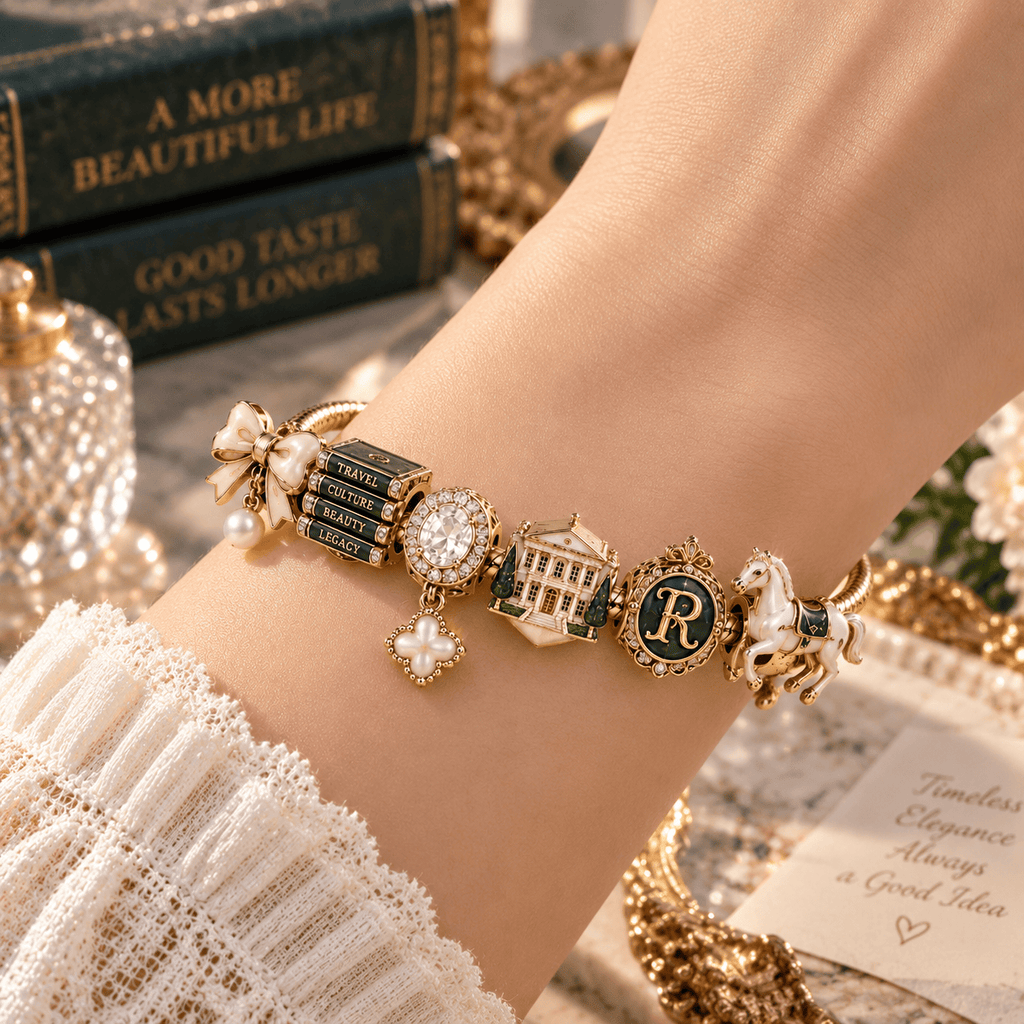 OMN Gold Charm Bracelet Set TTN