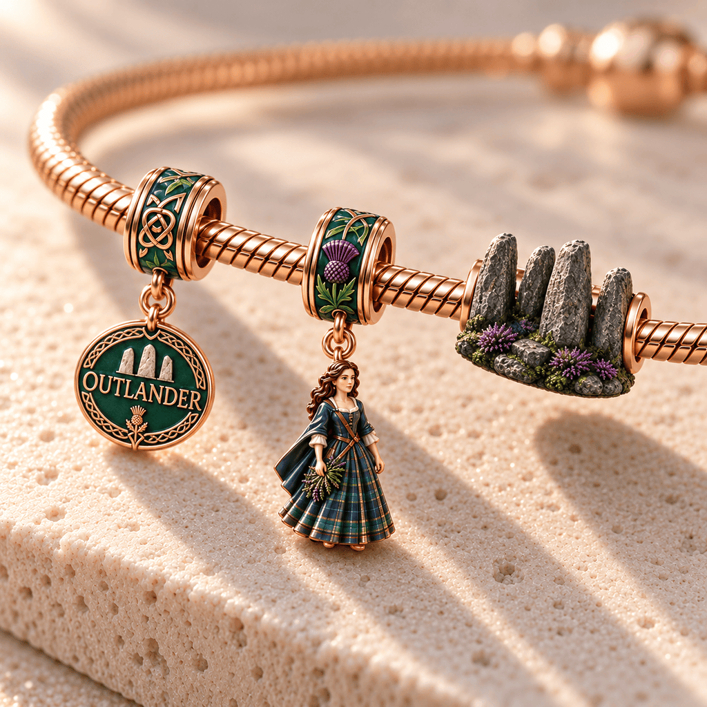 OLD Rose Gold Charm Bracelet Set HQH