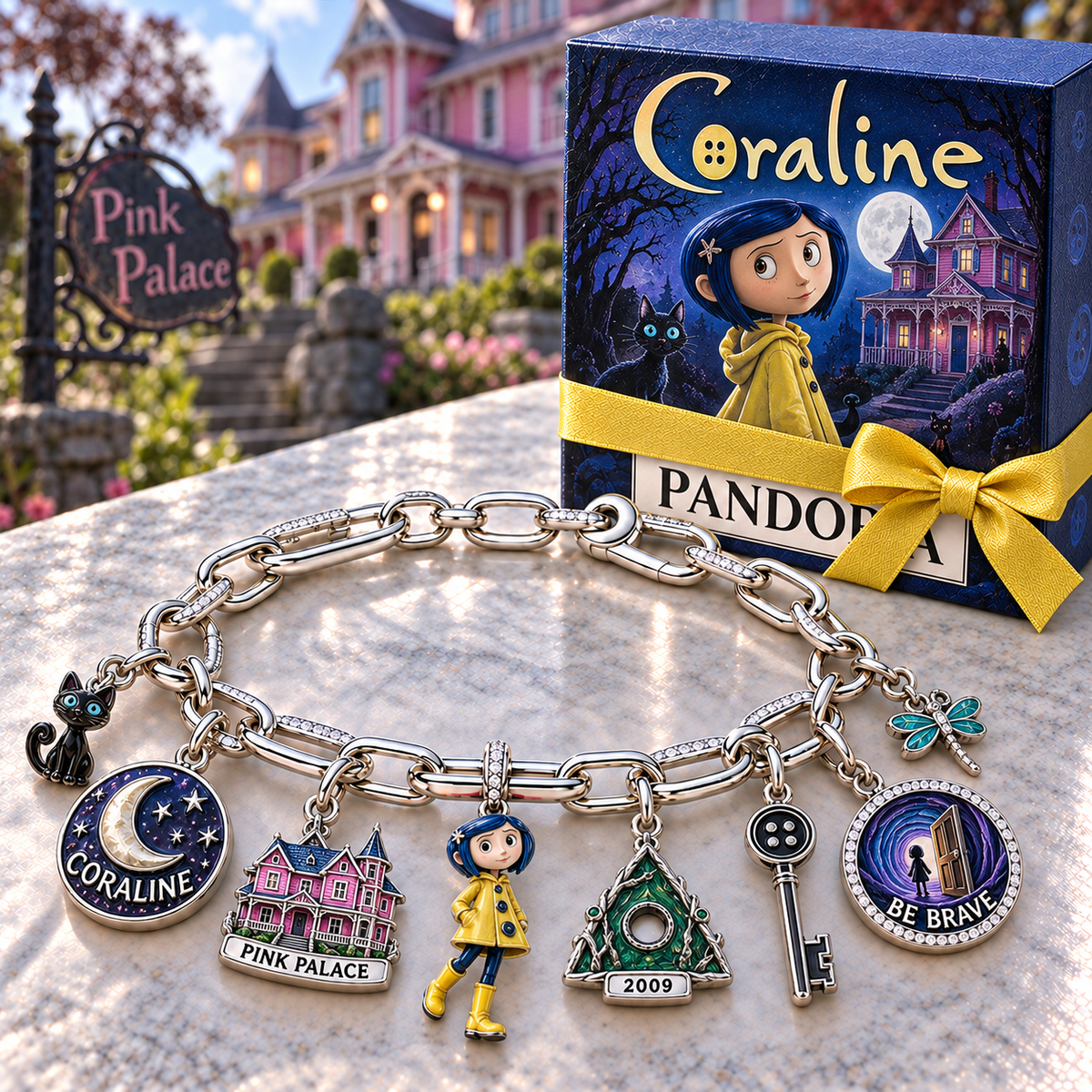 CTRN Silver Charm Bracelet Set NTVA